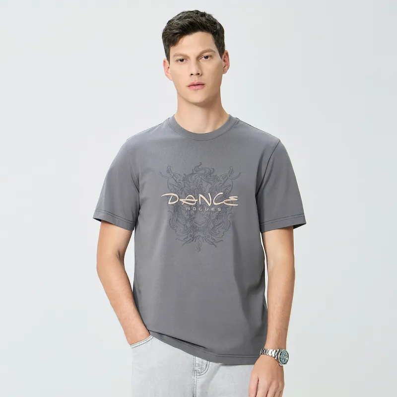 Dance With Wolves T Shirt Men's Brown-3