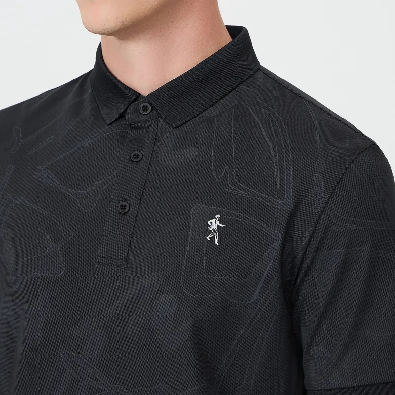 Dance With Wolves Polo Shirt Men's Dark Gray-6
