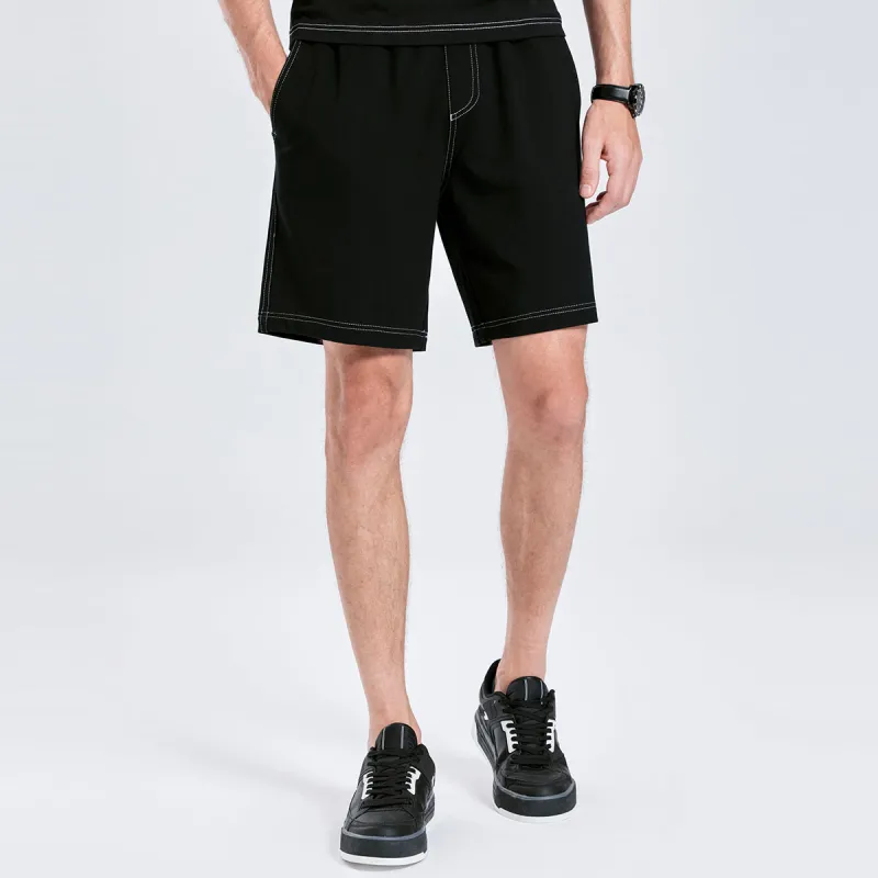 Dance With Wolves Casual Shorts Men's Black-4