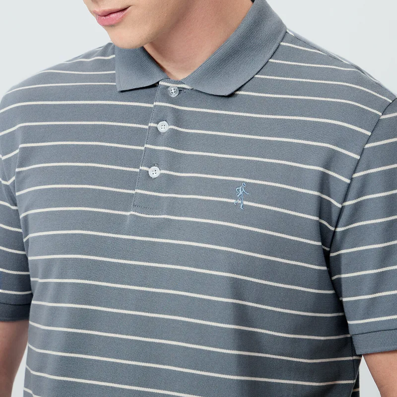 Dance With Wolves Polo Shirt Men's Light Blue-5
