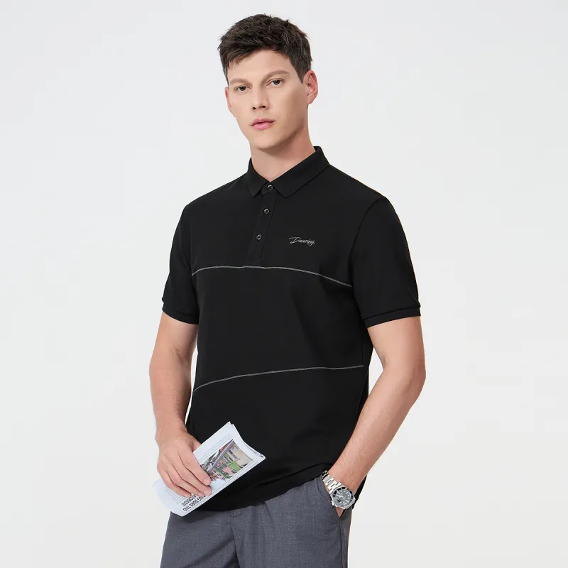 Dance With Wolves Polo Shirt Men's Black-2
