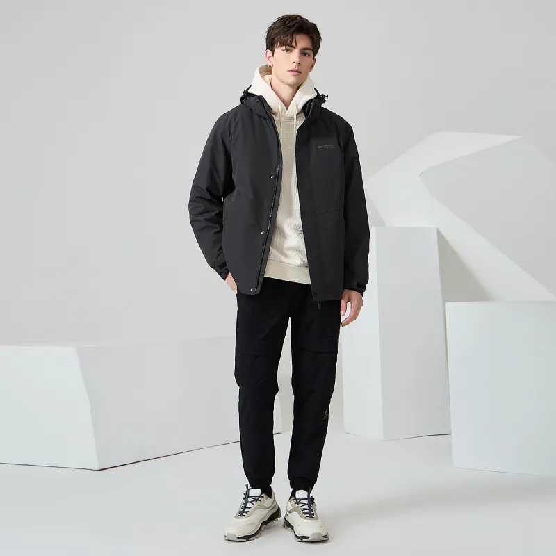 Dance with wolves Windbreaker Jackets Men Black-6