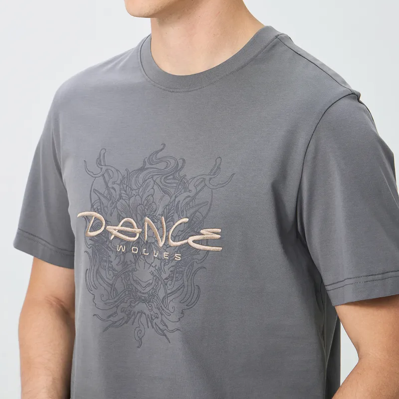 Dance With Wolves T Shirt Men's Brown-5