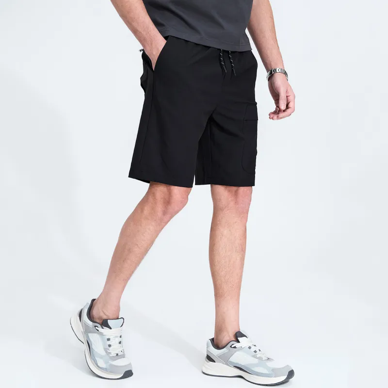 Dance With Wolves Casual Shorts Men's Black-4