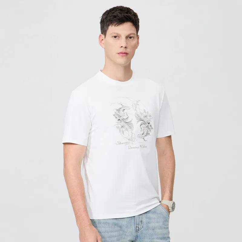 Dance With Wolves T Shirt Men's Raw White-4