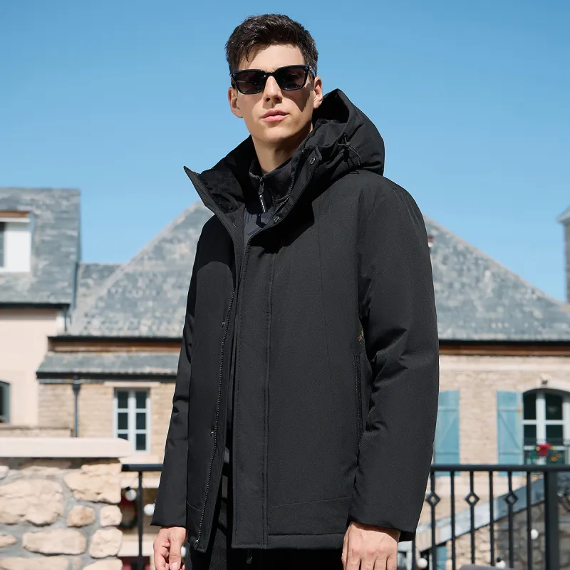 Dance With Wolves Down Jacket Men's Black-3