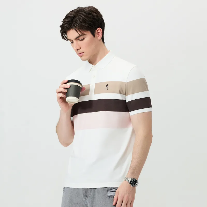 Dance With Wolves Polo Shirt Men's Raw White-2