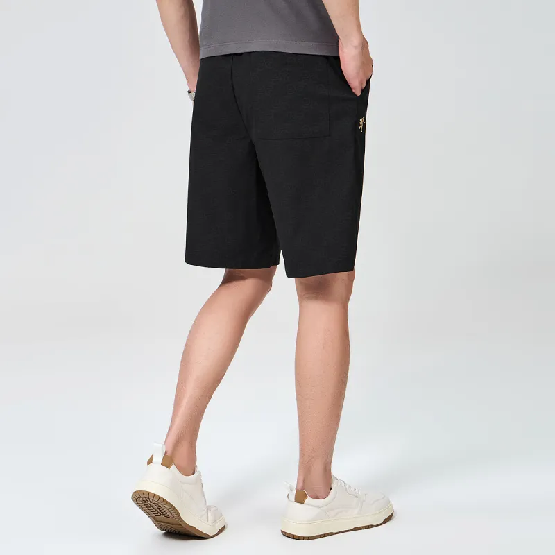 Dance With Wolves Casual Shorts Men's Black-4