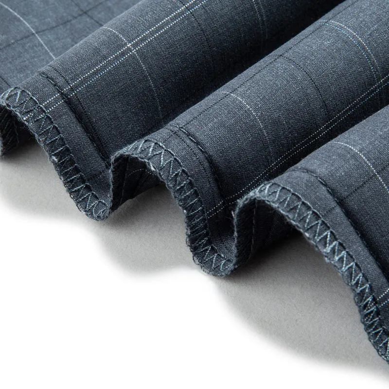 Dance With Wolves Suit Trouser Men's Gray Blue-4