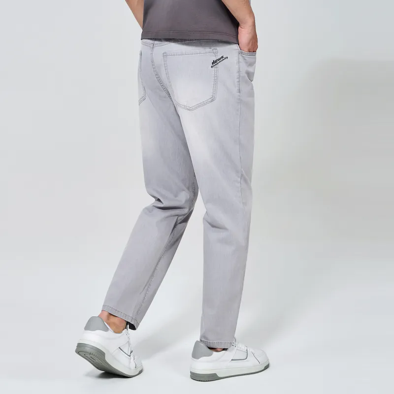 Dance With Wolves Jeans Unisex Light Gray-4