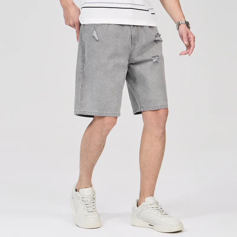 Dance With Wolves Denim Shorts Men's Medium Gray-2