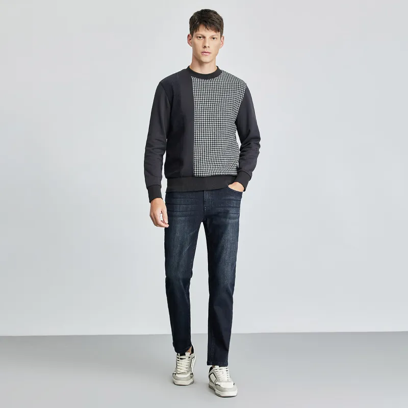 Dance with wolves Jeans Men Navy Blue-2