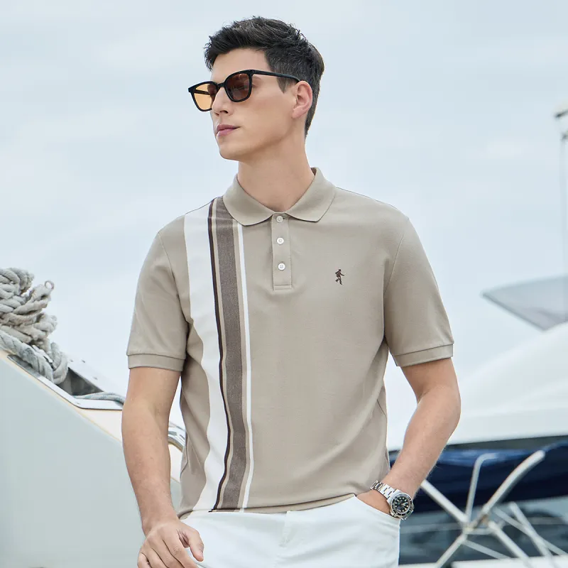 Dance With Wolves Polo Shirt Men's Khaki-2