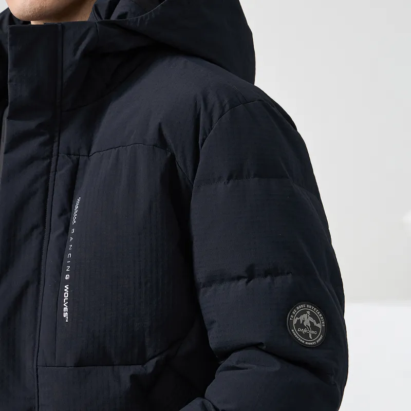 Dance With Wolves Down Jacket Men's Navy Blue-7