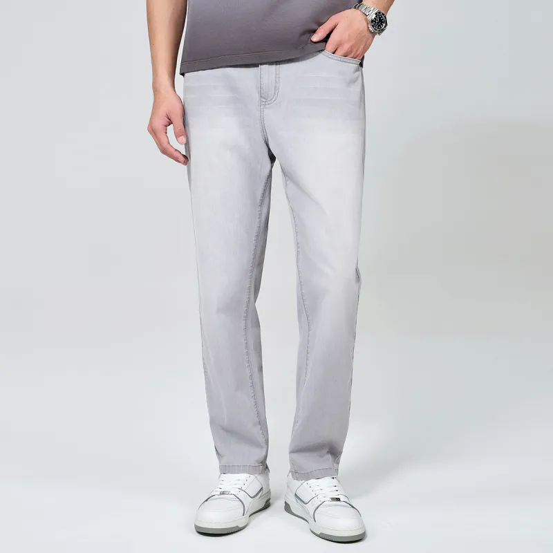 Dance With Wolves Jeans Unisex Light Gray-2