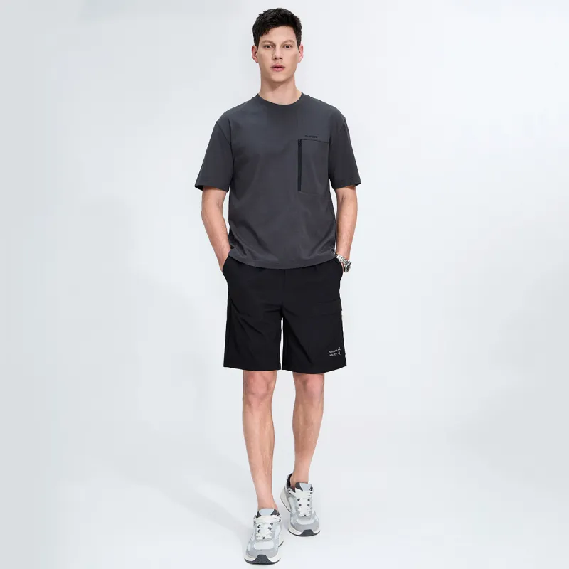Dance With Wolves Casual Shorts Men's Black-3