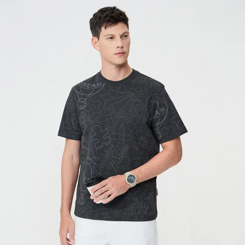 Dance With Wolves T Shirt Men's Dark Gray-2