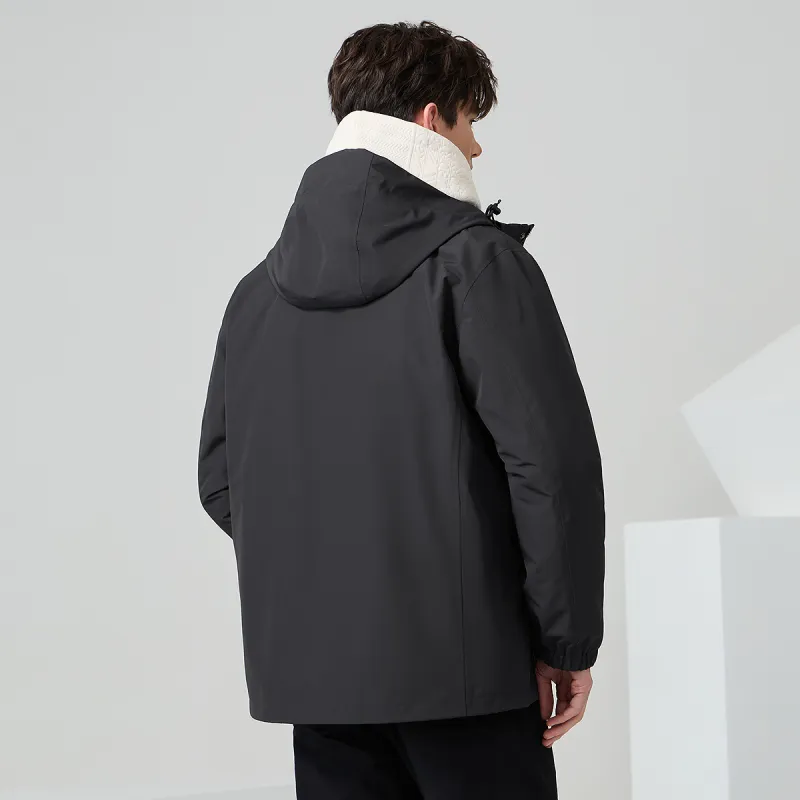 Dance with wolves Windbreaker Jackets Men Black-5