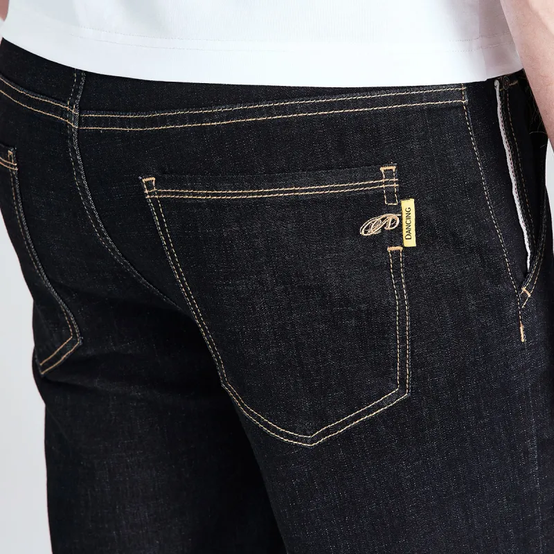Dance With Wolves Denim Shorts Men's Navy Blue-5