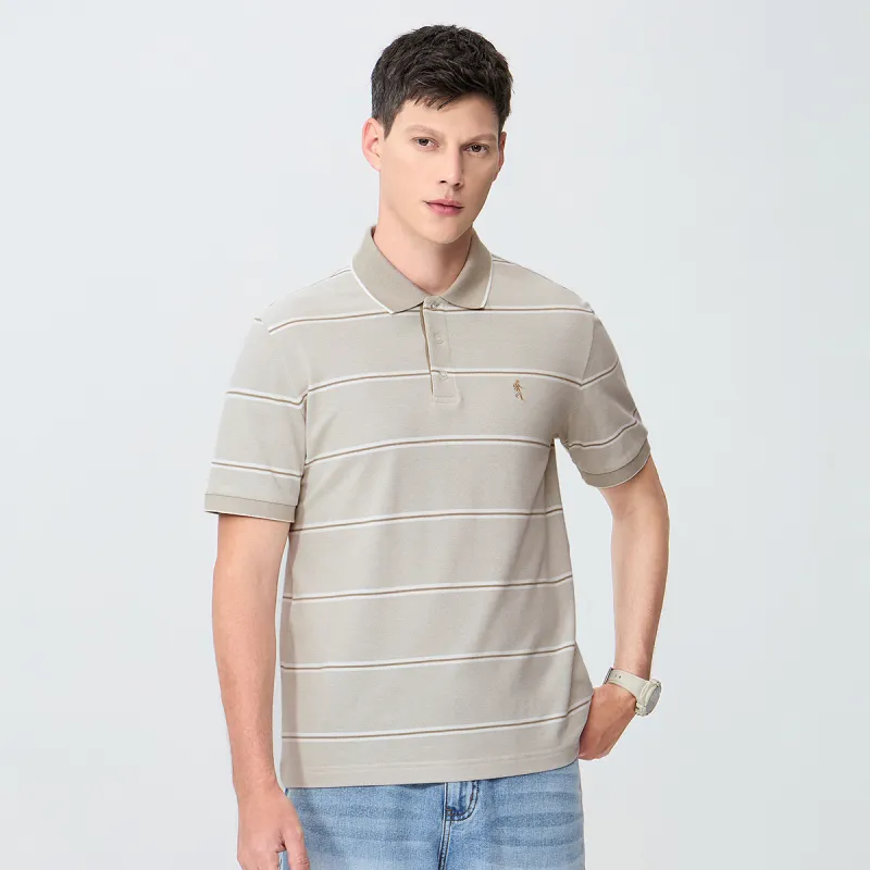 Dance With Wolves Polo Shirt Men's Light Khaki-2