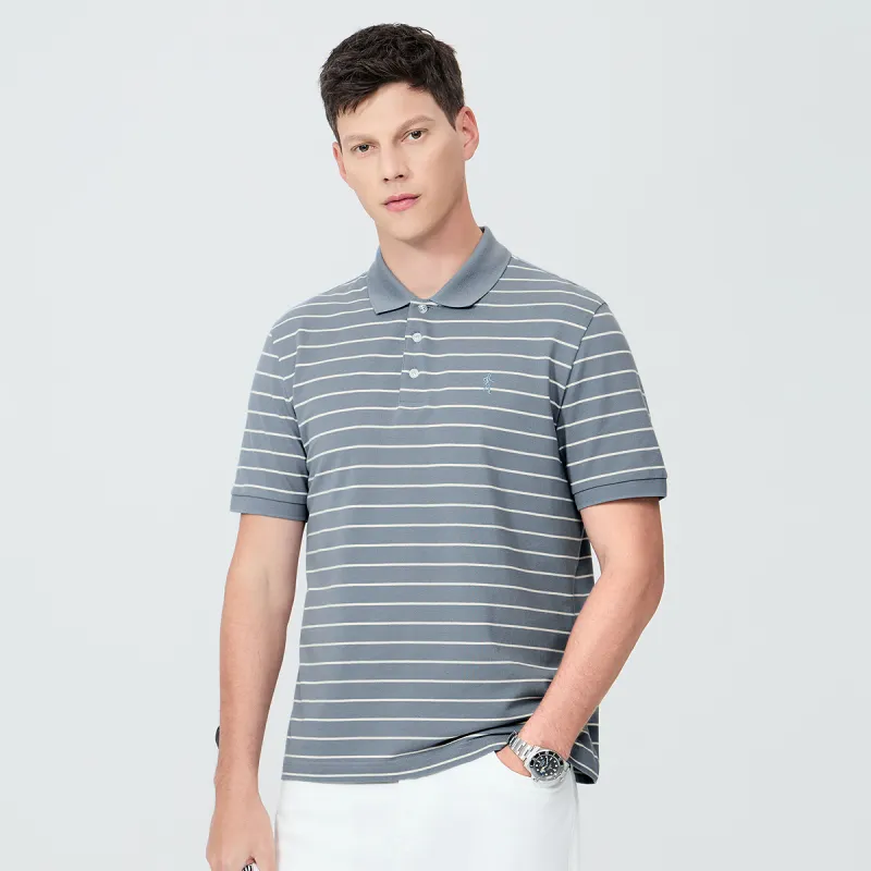 Dance With Wolves Polo Shirt Men's Light Blue-2