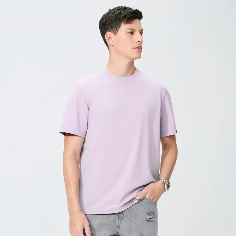 Dance With Wolves T Shirt Men's Light Purple-3