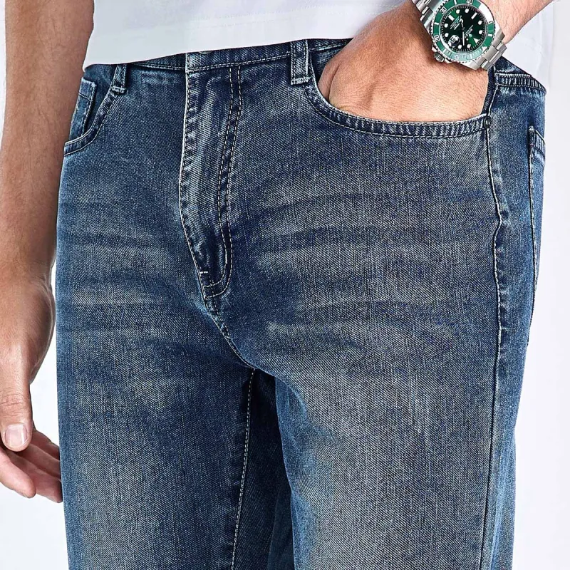 Dance with wolves Jeans Men Gray Blue 103-7