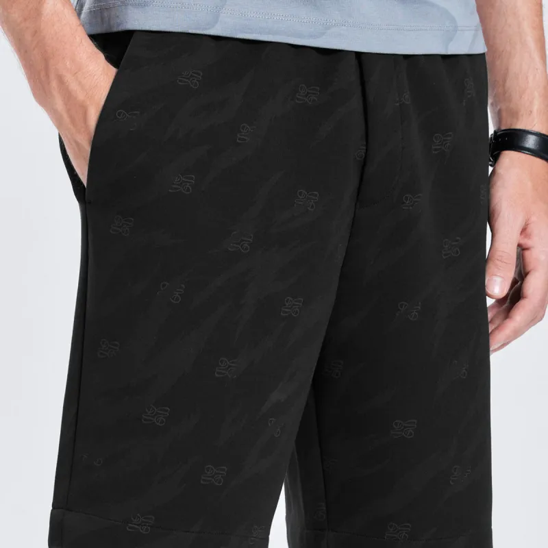 Dance With Wolves Casual Shorts Men's Black-3