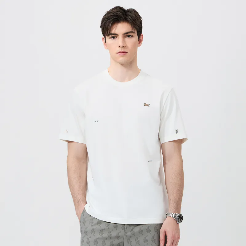 Dance With Wolves T Shirt Men's Raw White-3