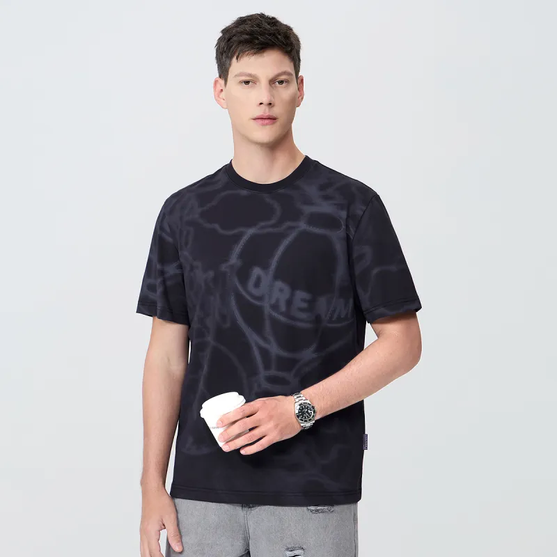 Dance With Wolves T Shirt Men's Dark Purple-2