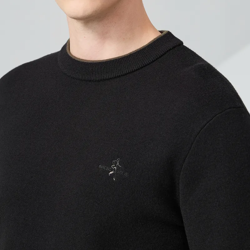 Dance With Wolves Sweater Men's Black-6