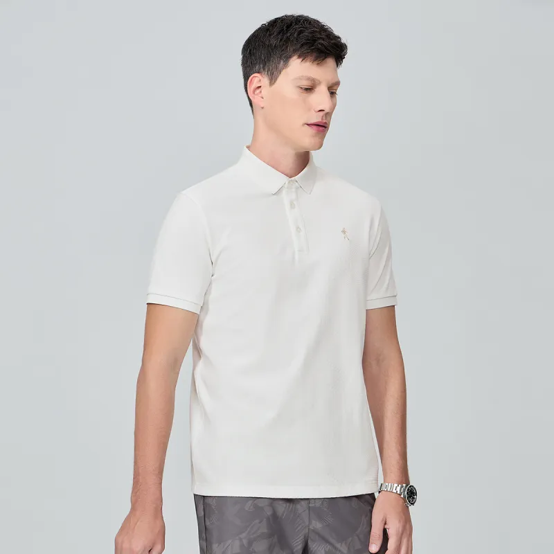 Dance With Wolves Polo Shirt Men's Raw White-5