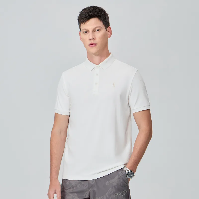 Dance With Wolves Polo Shirt Men's Raw White-4