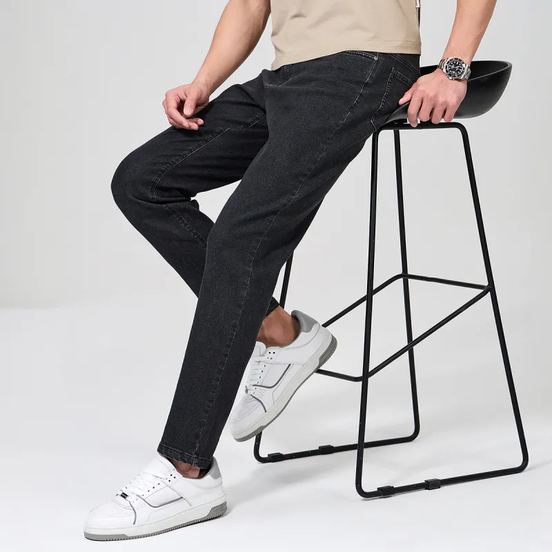 Dance With Wolves Jeans Men's Black Gray-2