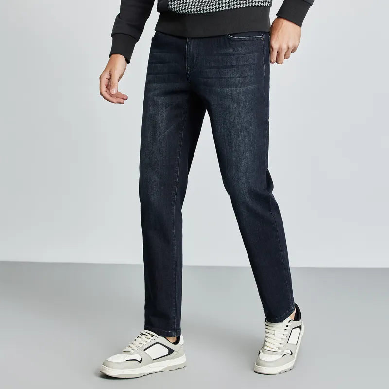 Dance with wolves Jeans Men Navy Blue-6