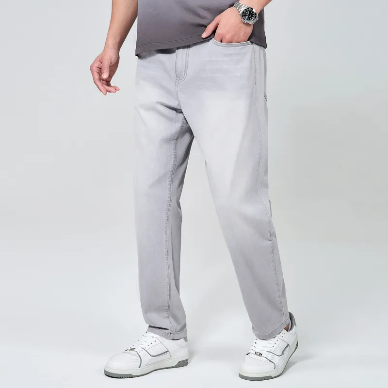 Dance With Wolves Jeans Unisex Light Gray-5