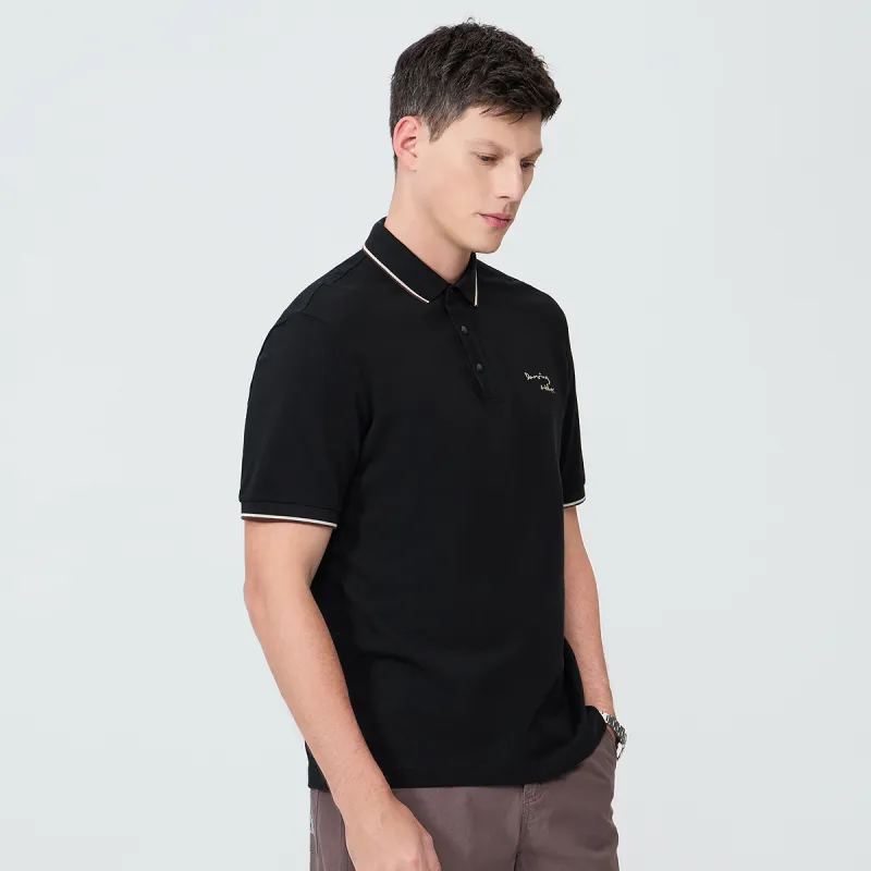 Dance With Wolves Polo Shirt Men's Black-4