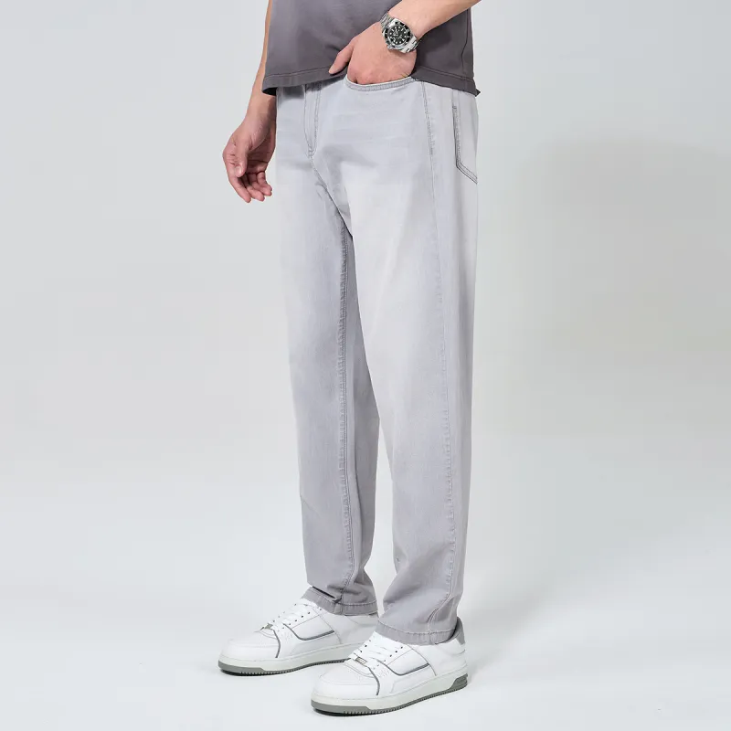 Dance With Wolves Jeans Unisex Light Gray-3