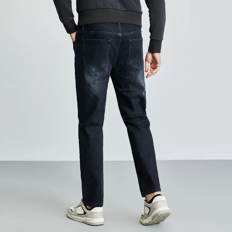 Dance with wolves Jeans Men Navy Blue-5