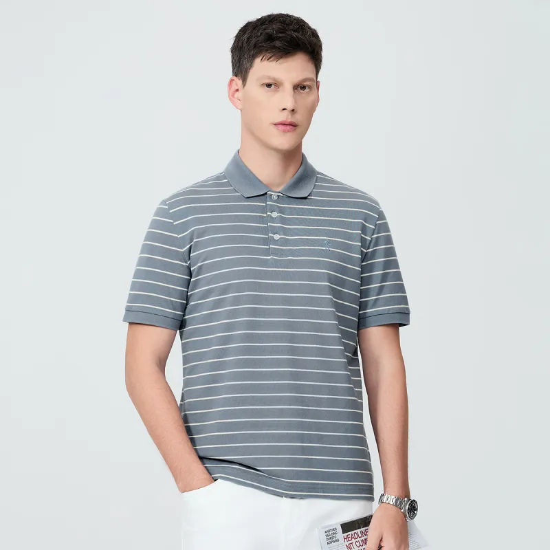 Dance With Wolves Polo Shirt Men's Light Blue-3