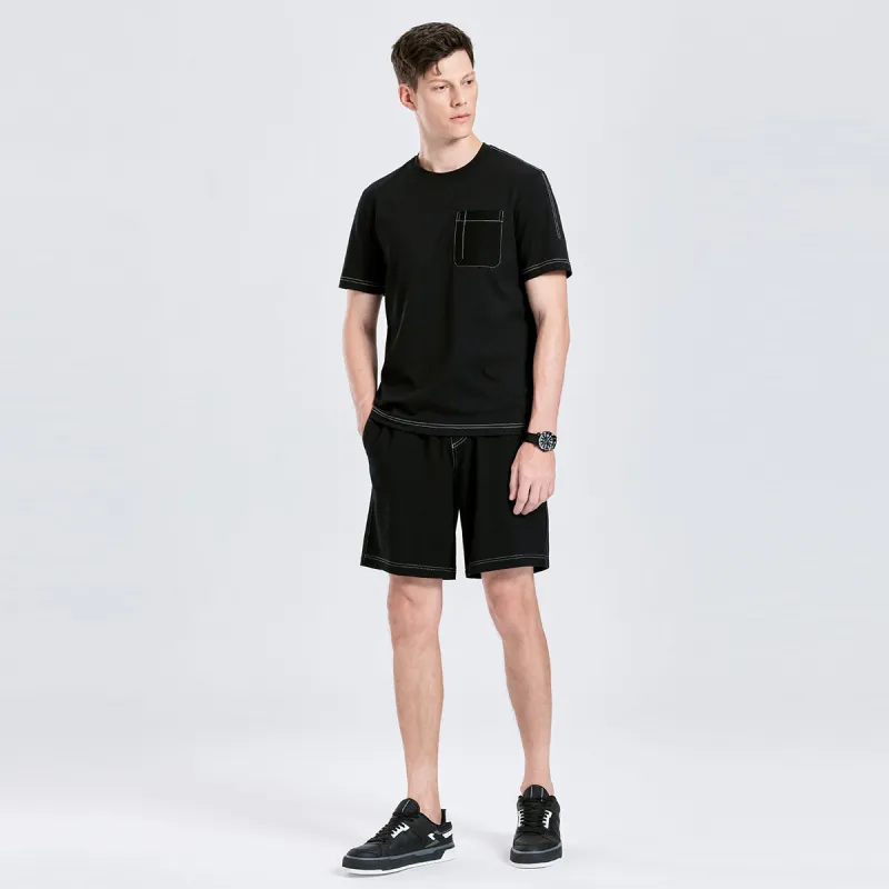 Dance With Wolves Casual Shorts Men's Black-2