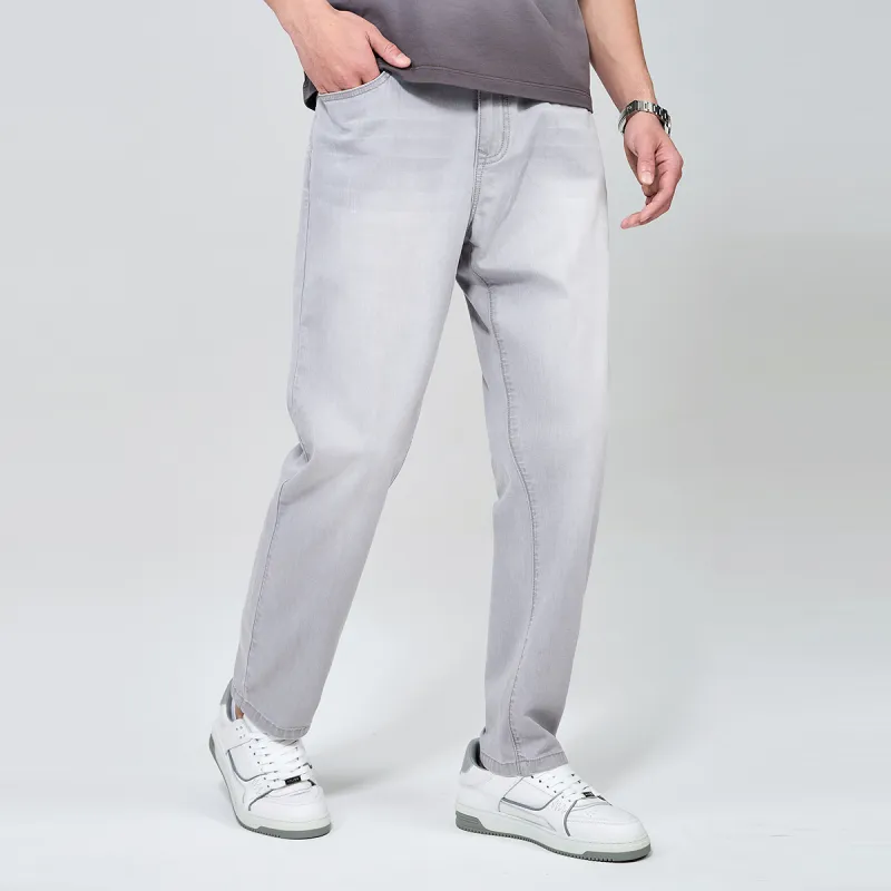 Dance With Wolves Jeans Unisex Light Gray-6