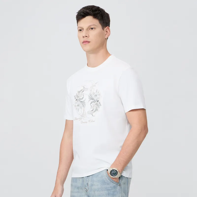 Dance With Wolves T Shirt Men's Raw White-2