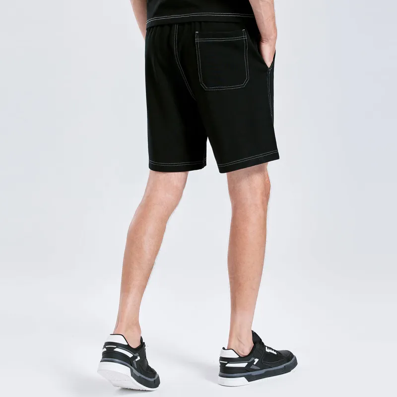 Dance With Wolves Casual Shorts Men's Black-5