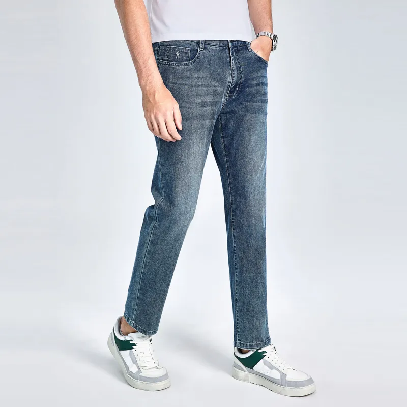 Dance with wolves Jeans Men Gray Blue 103-2