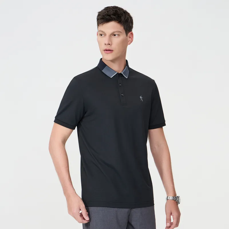 Dance With Wolves Polo Shirt Men's Black-4