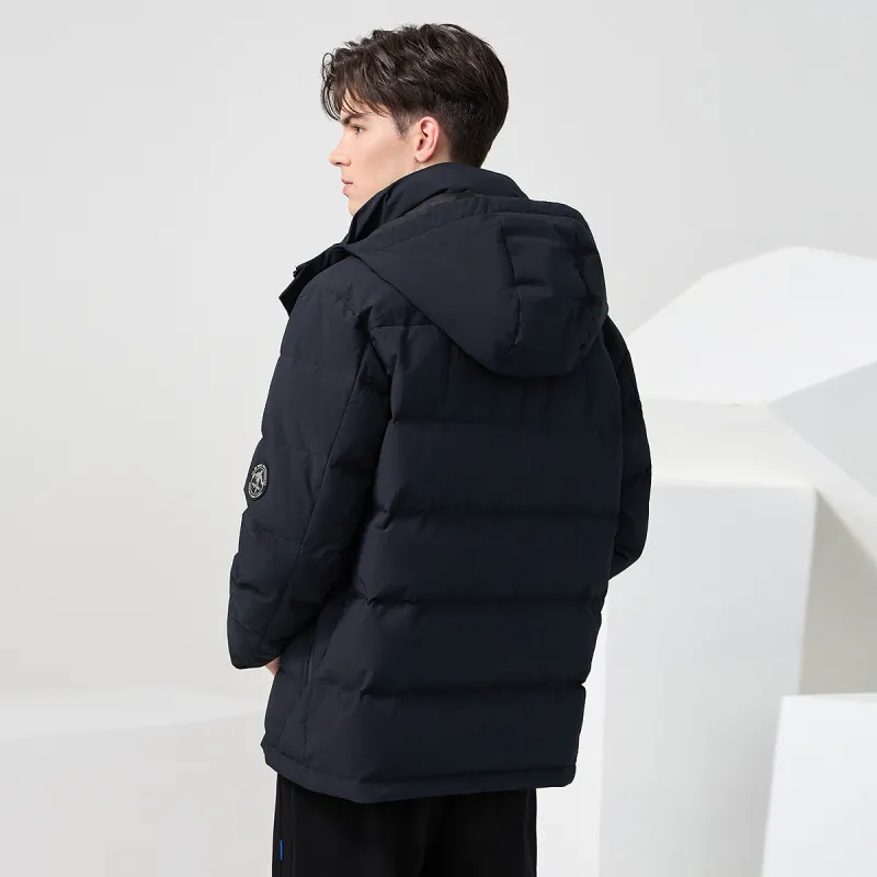 Dance With Wolves Down Jacket Men's Navy Blue-5