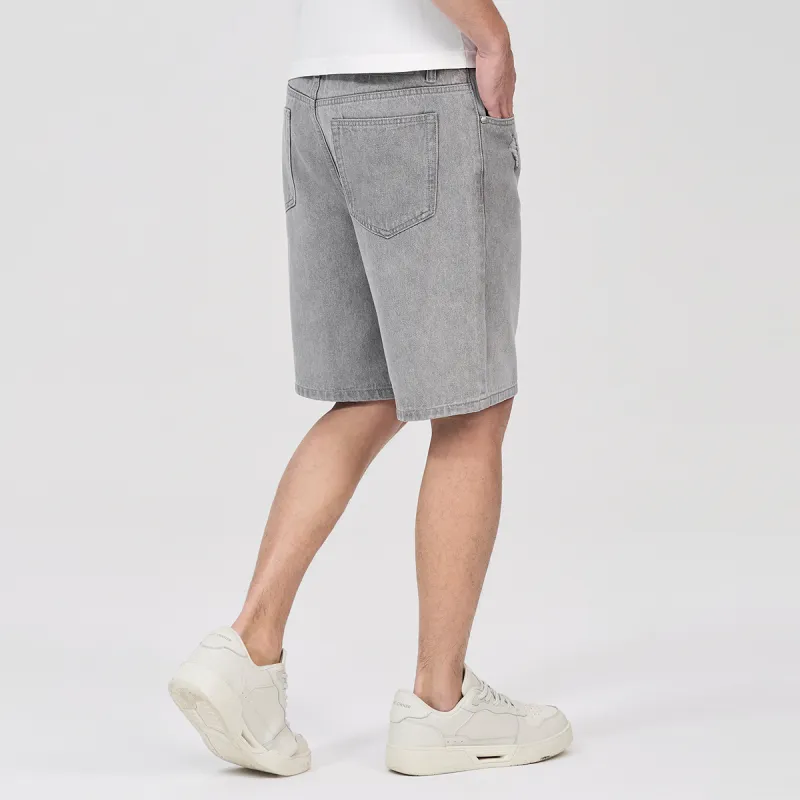 Dance With Wolves Denim Shorts Men's Medium Gray-4