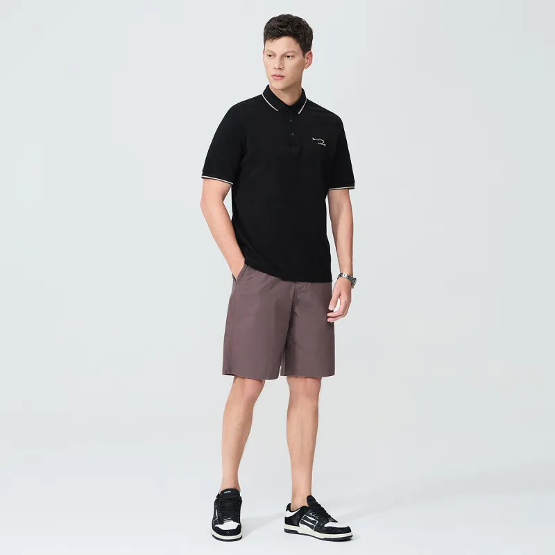 Dance With Wolves Polo Shirt Men's Black-5