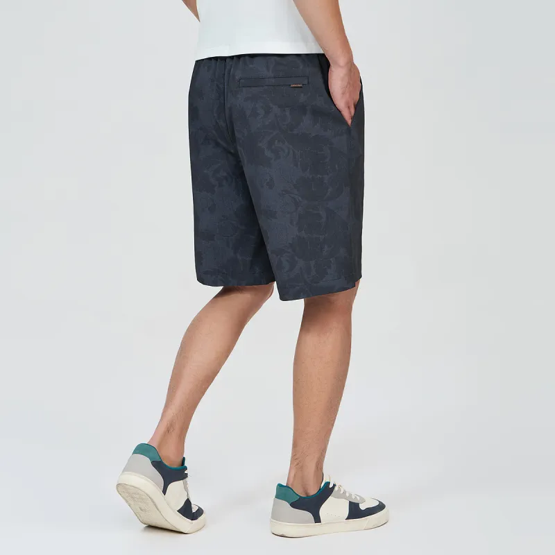 Dance With Wolves Casual Shorts Men's Dark Blue-5